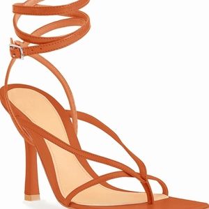 Coutgo Brown Wrap Sandals